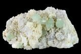 Fluorite with Manganese Inclusions on Quartz - Arizona #133672-1